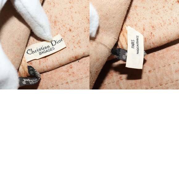 DIOR Trotter Canvas Boston Bag Navy Silver - Picture 12 of 12